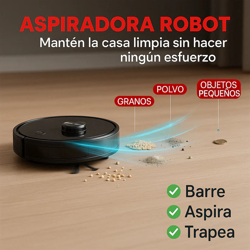Robot Aspirador Inteligente 3 en 1
