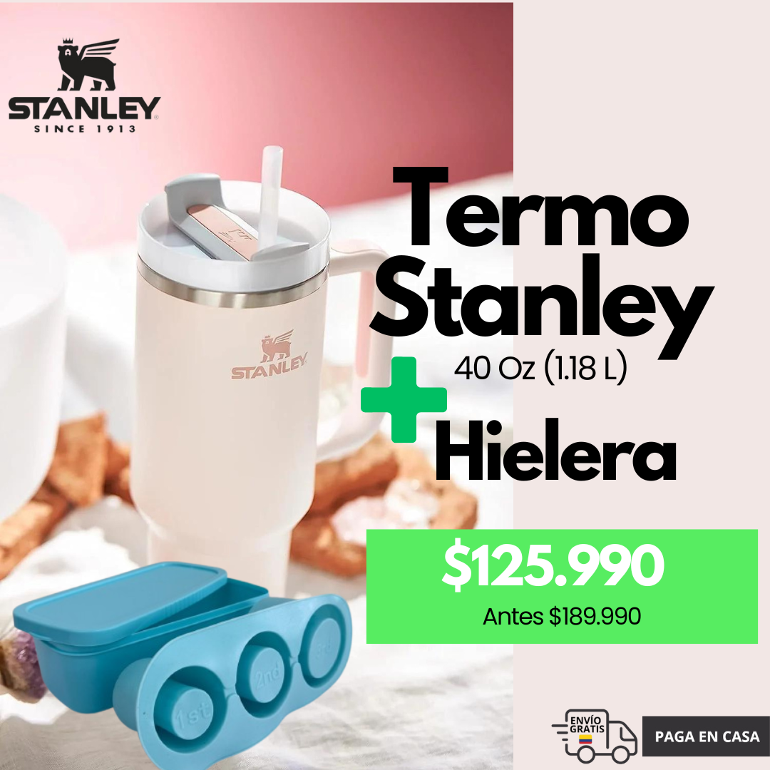 Ofertas Hielera + Termo Stanley Quencher 40 Oz