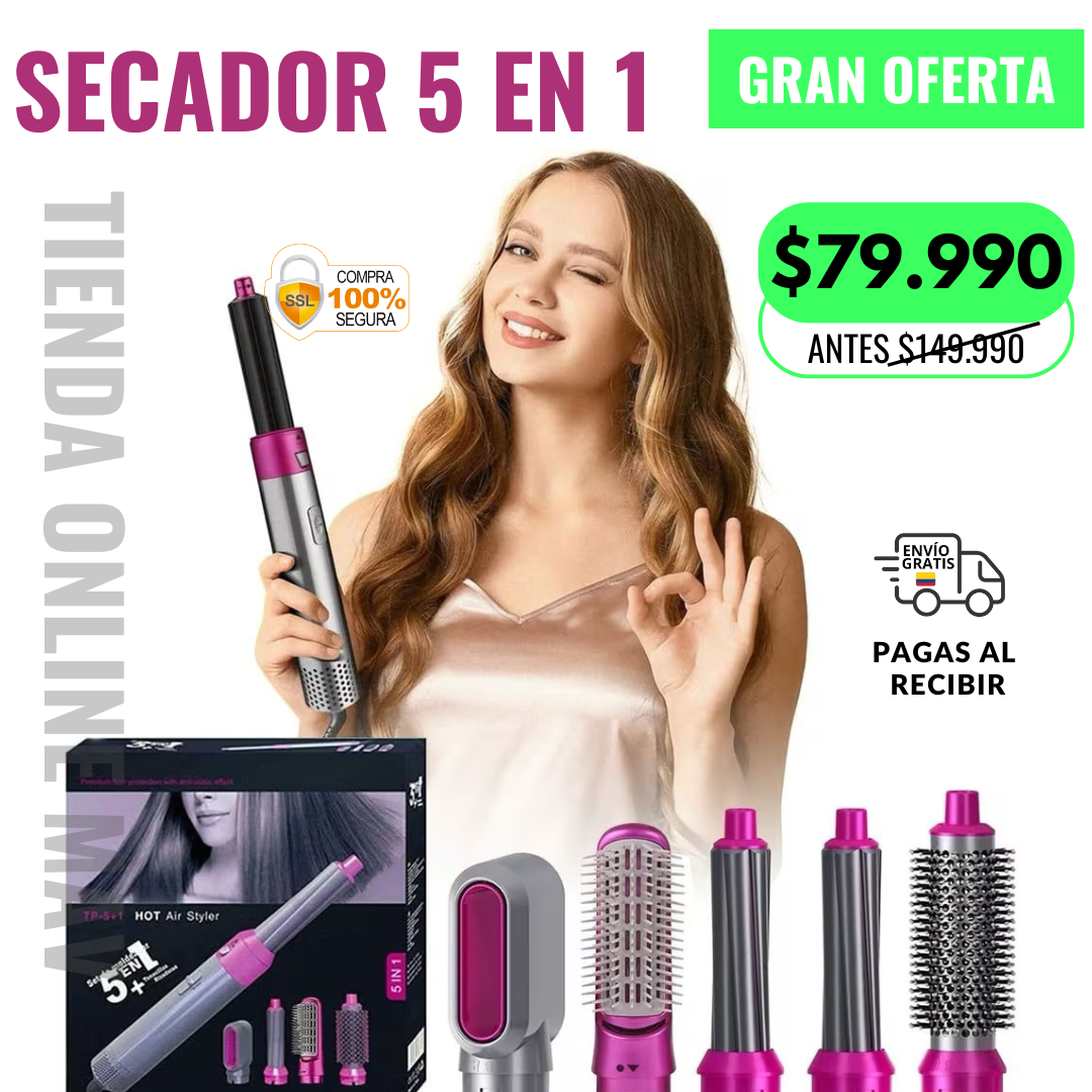 CEPILLO SECADOR 5 EN 1
